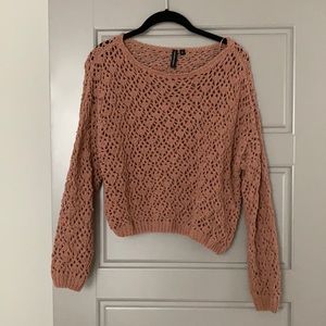 Pink Crotchet Sweater